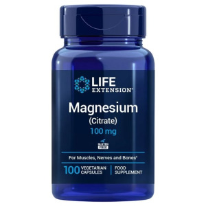 Life Extension, Magnesium Citrate - Магний 100 мг ЕС (100 капс.)