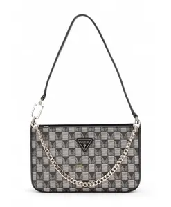 Миниатюрная сумка через плечо G wave ii с застежкой-молнией сверху. Guess, черный