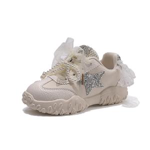 Износостойкие низкие детские кроссовки для повседневной жизни TONYBEAR, бежевый