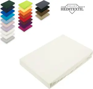 Простыня на резинке Topper Jersey, размер 200 x 220 см, цвет натуральный белый Südseetraum