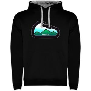 Худи Kruskis Mountain Carabiner Two-Colour, черный