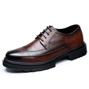 Shiozawa Повседневные кожаные туфли мужские низкие коричневые, цвет Brown