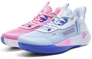 PEAK Баскетбольные кроссовки мужские низкие светло-голубые, розовые, фиолетовые