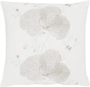 АПЕЛЬТ декоративная подушка "7903 Лофт Мета", чехол без наполнения, 1 шт APELT 46х46 см, белый/серебристый