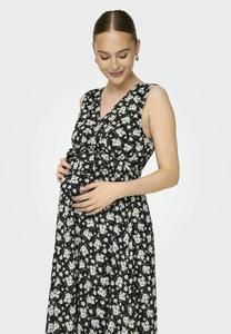 Платье макси NORMAL GESCHNITTEN V-AUSSCHNITT  ONLY MATERNITY, черный