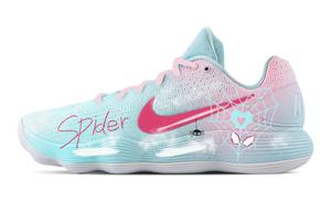 Кроссовки баскетбольные мужские Hyperdunk 2017 Spiders Beloved Low top с амортизацией, поддержкой и покрытием Nike, розовый