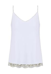 Женский кружевной жилет Grace с V-образным вырезом mey, белый