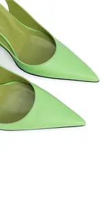 Зеленые женские туфли на танкетке Vaughn By FAR, зеленый