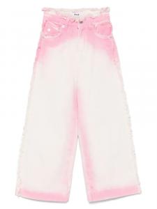 MSGM Kids джинсы с аэрографией, розовый