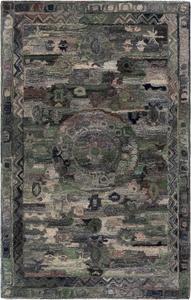 Ковер SAFAVIEH, 153 x 244 см, - коллекция Anatolia - серый и зеленый, ручной работы, идеально для гостиной, спальни, столовой (AN411F)