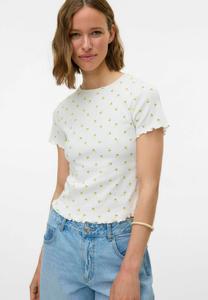 Футболка Vero Moda VMHARRY O-NECK NOOS, Snow White/Off-White