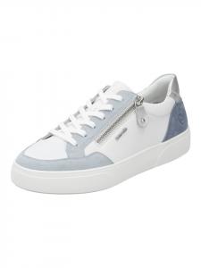 Кроссовки на шнуровке remonte, белый/синий