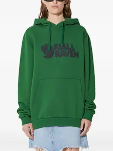 Худи с логотипом Fjällräven, зеленый