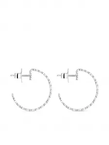 Серьги-кольца в стиле сладких 40-х Tous, серебристый