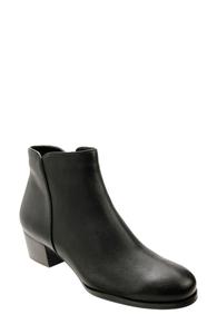 David Tate Такси Ботинки Женские Черные Кожаные Ботильоны на Танкетке