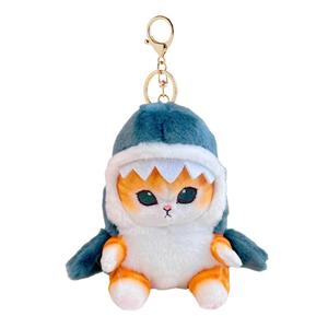 Милый необычный плюшевый трансформер акула-котенок, плюшевая кукла, высота 20см/33см A little tide to play