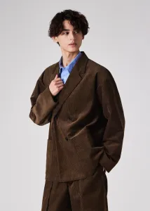 Вельветовый двубортный жакет