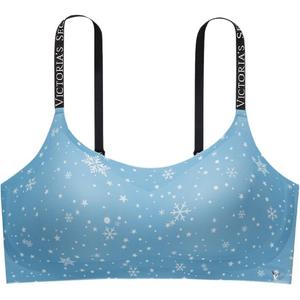 Victoria's Secret Женский бюстгальтер Blue Snowflake Print
