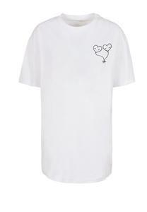 Футболка с принтом LADIES HUGS & LOVE LOVE BALLON OVERSIZED BOYFRIEND Merchcode, белый