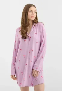 Ночная рубашка с принтом фламинго Chelsea Peers, Lilac
