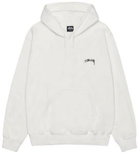 Худи Stussy Smooth Stock, окрашенное пигментами, цвет, кремовый