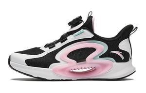 Chase The Moon Rebound Дышащие Легкие Амортизирующие Низкие Детские Беговые Кроссовки Черный Белый Розовый Antakids, Черный/Anta Белый