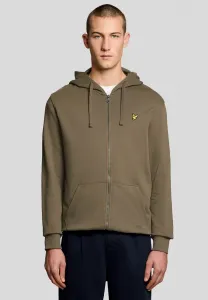 Толстовка с капюшоном на молнии Lyle & Scott, Khaki Ash