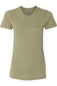 Женская хлопковая футболка Next Level, светло-оливковый