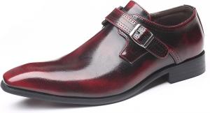 Мужские повседневные туфли с острым носком, модные, для городской ходьбы, работы, офиса, формальных мероприятий, банкетов, свадеб, танцев, вечеринок, костюмов и официальных нарядов, кожаные туфли Generic, красный