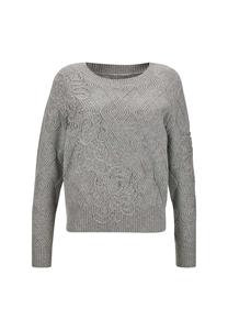 Свитер с круглым вырезом из натуральной шерсти. Madeleine, мультиколор