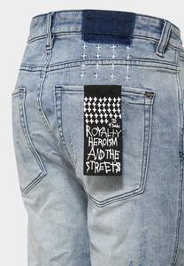 Джинсы скинни VAN WINKLE TRASHED DREAMS Ksubi, синий