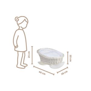 Плетеная Качалка Для Кукол С Подстьем 46Х28 В 20/25 См WickerPL