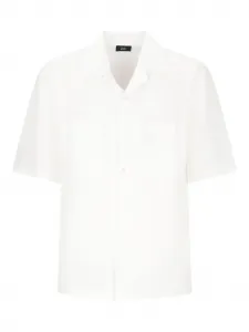 Рубашка с короткими рукавами и карманом Herno, белый