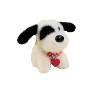 Милый питомец дизайн большие уши щенок куклы плюшевый кулон 10см высота OU DI PIG