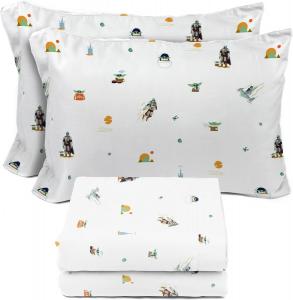 Комплект детского постельного белья Sunny Side Up, Full, The Mandalorian, белый, 4 предмета
