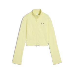 Спортивная толстовка с капюшоном на молнии PUMA Dare To, желтый