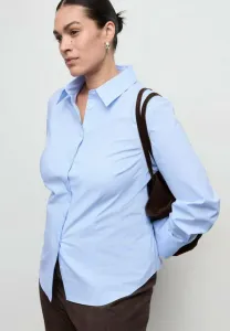 Блузка на пуговицах Mango, Light Blue