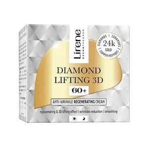Регенерирующий крем для лица против морщин Diamond Lifting 3D 60+ Lirene, 50 ml