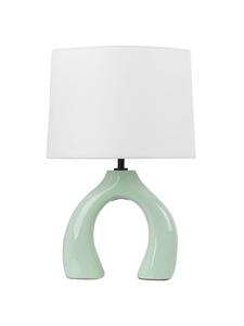 Настольные лампы ABBIE зелено-белого цвета - (Ш) 28 x (В) 43 x (Д) 28 см