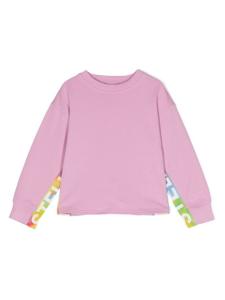 Stella McCartney Kids толстовка с логотипом, розовый