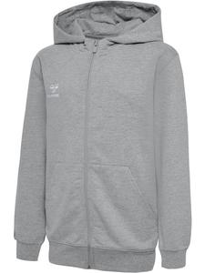 Детская тренировочная куртка "Hmlgo 2.0 Zip Hoodie Kids" серого цвета Hummel