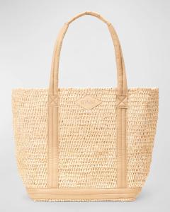Большая сумка-тоут из рафии среднего размера MZ WALLACE, цвет Multi