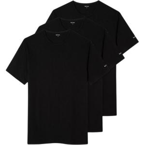 Футболка из органического хлопка с принтом логотипа, набор из трех Paul Smith, черный