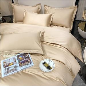 QuKan Комплект постельного белья Luxury Bedding Set из 100% египетского хлопка дышащий и охлаждающий Beige