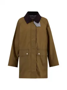 Пальто в клетку Barbour, коричневый