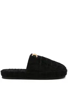 Слиперы Icon с декором Medusa VERSACE, черный