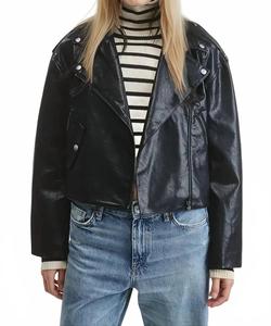 Кожаная куртка Буэнос-Айрес черная Mimosa