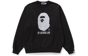BAPE By Bathing Ape Overdye Crewneck A Bathing Ape, черный