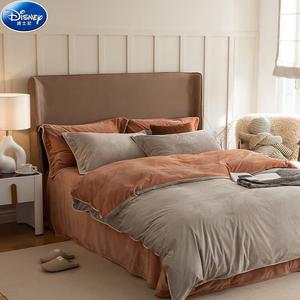 Disney Простыня 180 см, пододеяльник 200x230 см, высокоплотный короткий плюш, цвет михуэй кирпично-красный