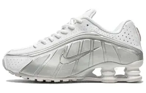 Nike SHOX R4 Кроссовки Мужчины, White/Silver